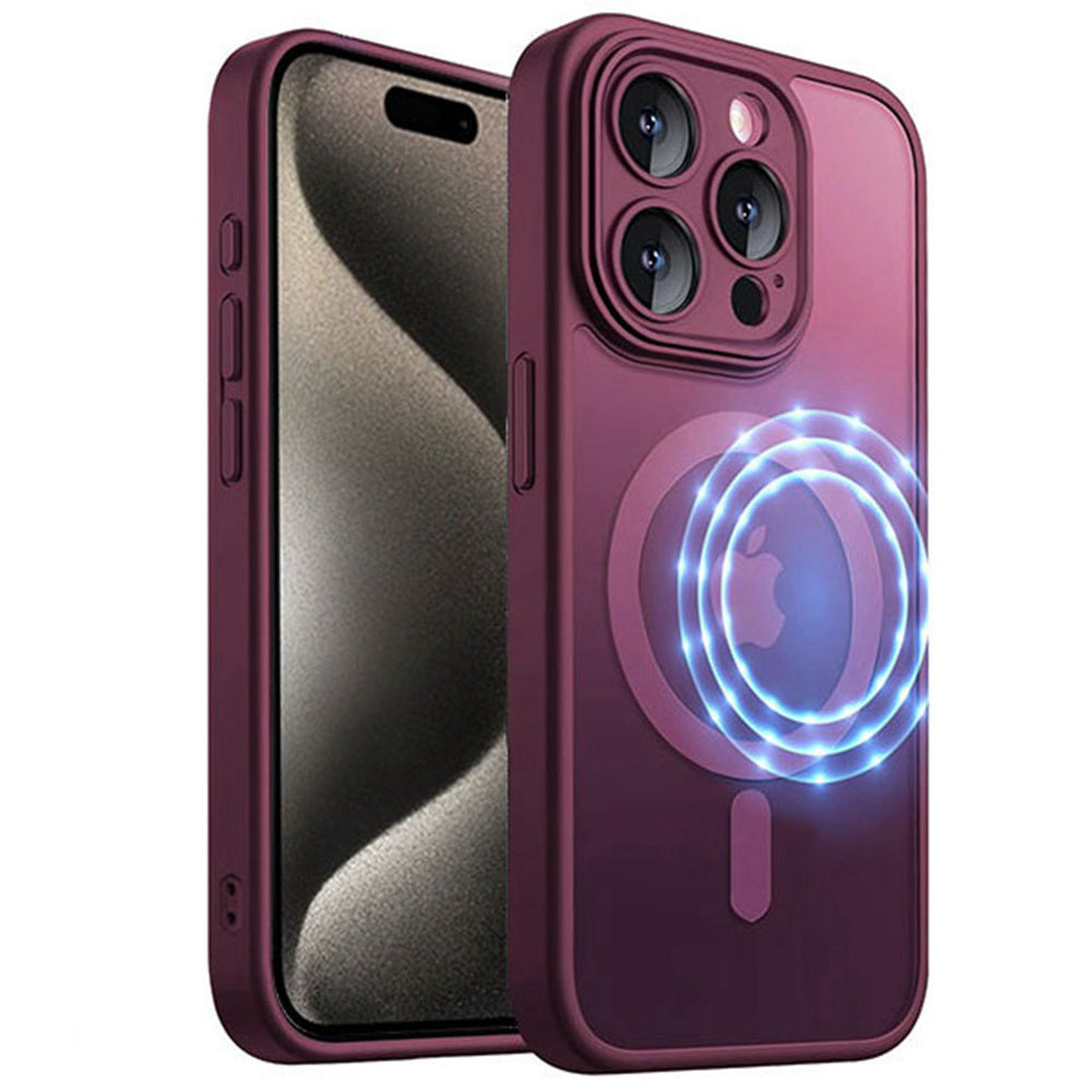 Coque hybride magnétique mate MagSafe pour iPhone 13 Pro Max Coque hybride magnétique mate MagSafe pour iPhone 13 Pro Max